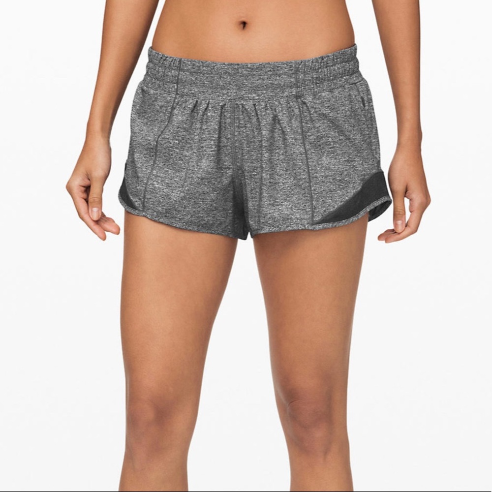 Lululemon Grey Hotty Hot Shorts 2.5”